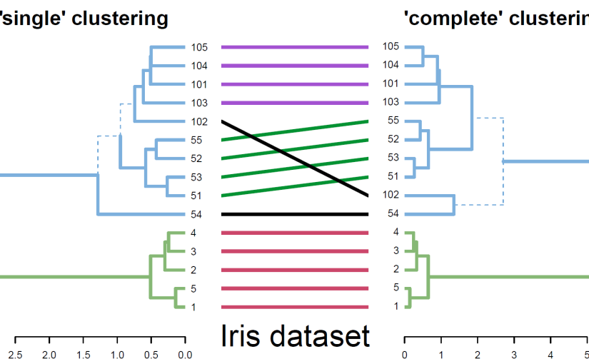 dendextend: a package for visualizing, adjusting, and comparing dendrograms (based on a paper from “bioinformatics”)